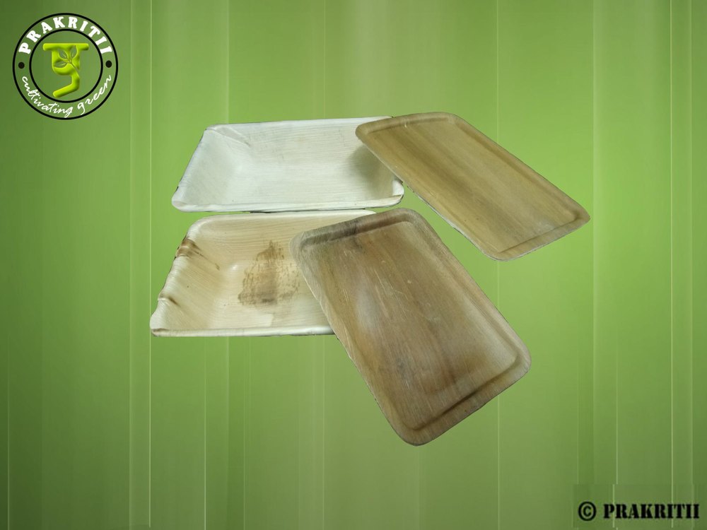 Wooden Rectangular Areca Leaf Container Box, Box Capacity: 1-5 Kg