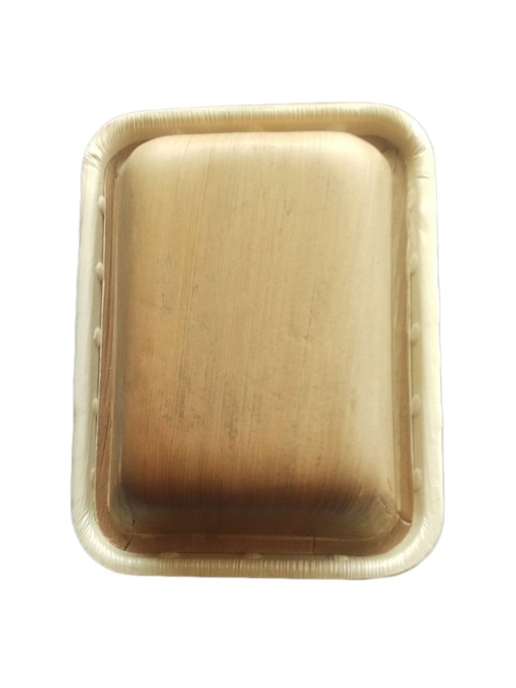 Keyo White Areca Leaf Disposable Food Container 500Ml, For Event and Party Supplies