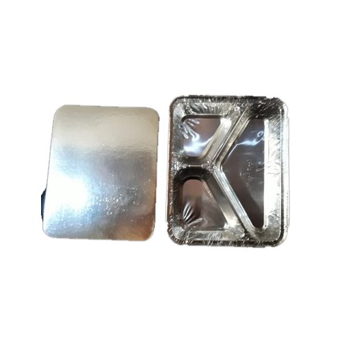 Plain Square Silver Disposable Plate