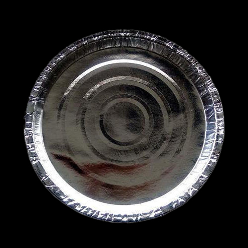 Silver Foil Disposable Paper Plate (Pack of 100)
