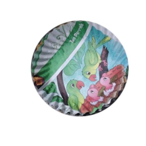 6 Inch Printed Paper Plate, For Event and Party Supplies, Paper GSM: 80-160