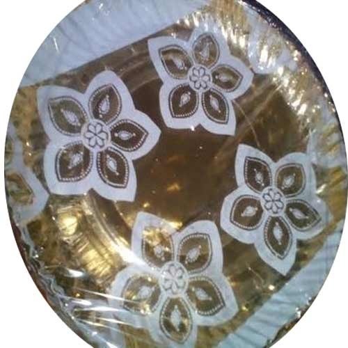 Golden Paper Plate