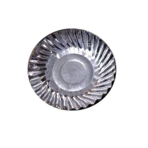 6 and also available in 7, 8 6 Inch Laminated Silver Foil Paper Plate