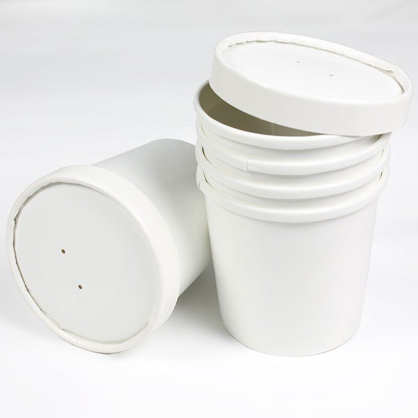 White 150 Paper Cup with Lid, For Event