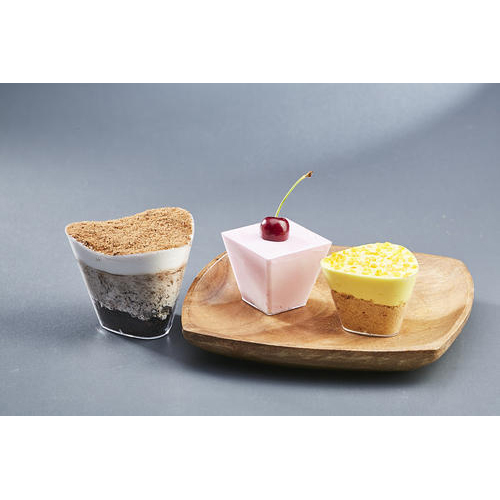 Natural Plastic chocolate mousse cup, For Event and Party Supplies, Capacity: 80-100 ml