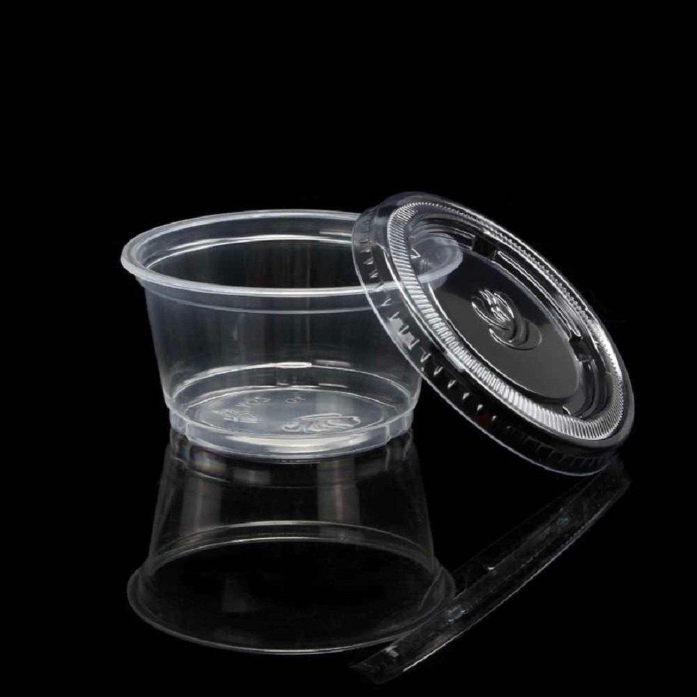 Transparent Plastic Dip Cup, For Hotel, Packaging Type: Box
