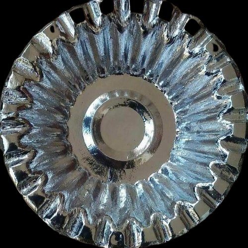 Wrinkle Silver Paper Dona, For Event and Party Supplies, Size: 5 Inch