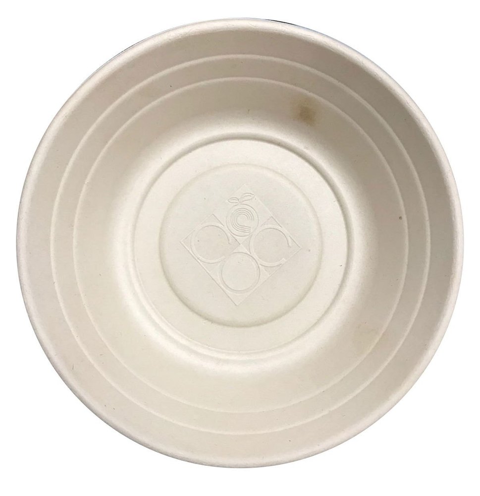 White Round 9 Inch Biodegradable Paper Bowl, For Event And Party Supplies