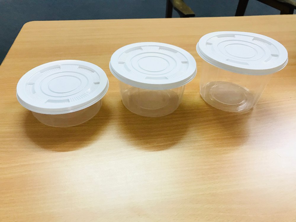White Round 500 ml PP Disposable Container Bowl for Utility Dishes