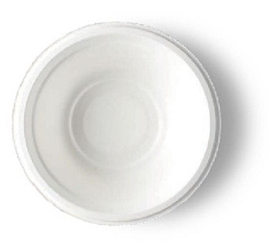 White Round 220ml Biodegradable Sugarcane Bagasse Bowl, For Event and Party Supplies