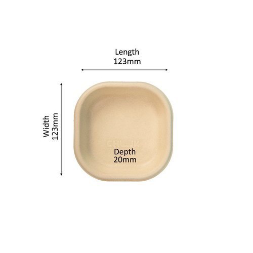 Bio-Degradable Bagasse Sugarcane 120ml Bowl, , 50