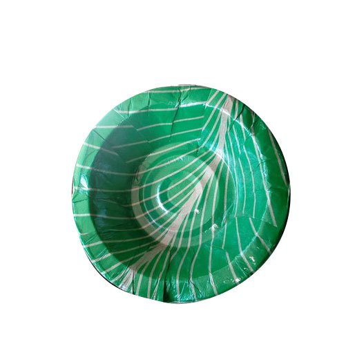 Green Round Banana Leaf Disposal Bowl, For Event and Party Supplies, Packaging Type: Packet