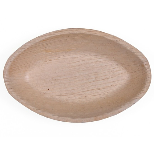 Areca Palm Leaf Natural 7 Oval Bowl, For Event and Party Supplies