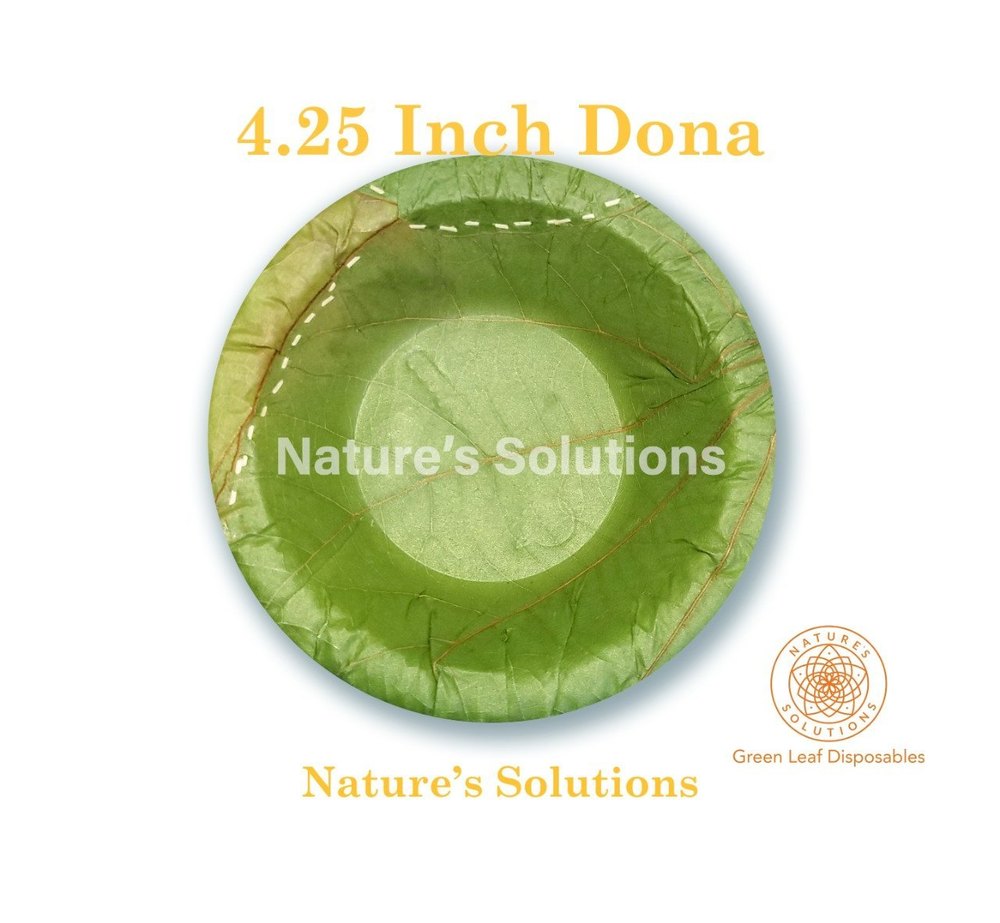Green 4.25inch Round Siali Leaf Dona, For Event and Party Supplies