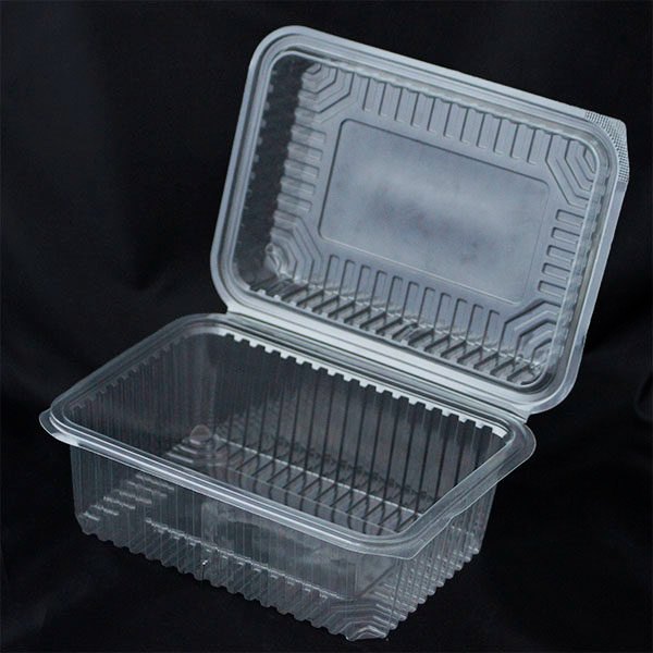 Transparent Plastic Disposable Hinged Box, For Event and Party Supplies