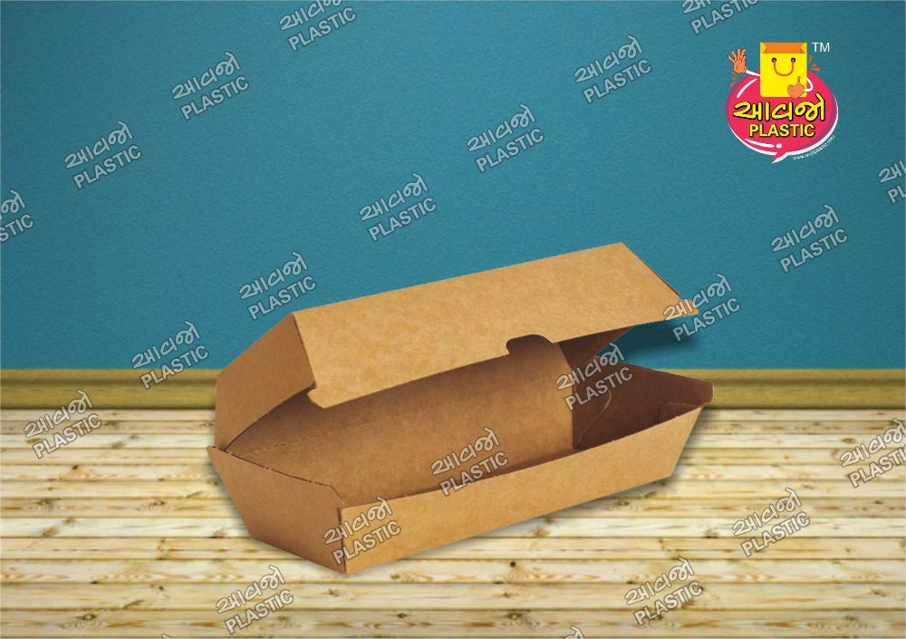Avjo Plastic Disposable Paper Lunch Box