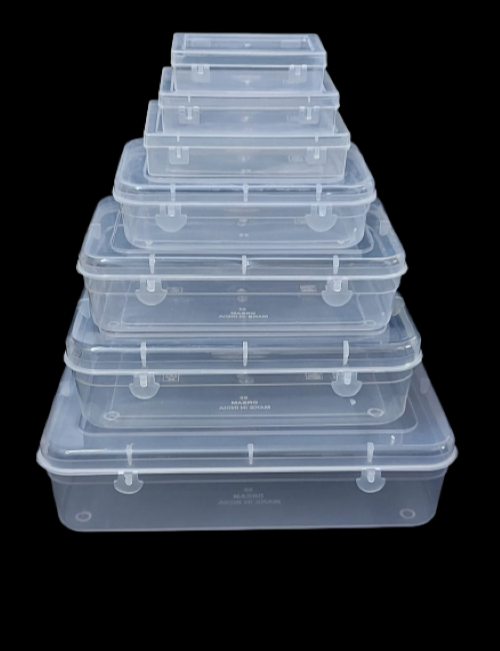 Moti Edible & Non-Edible Plastic Hinged Lid Containers, For Pharmaceutical, Box Capacity: Upto 2 kg