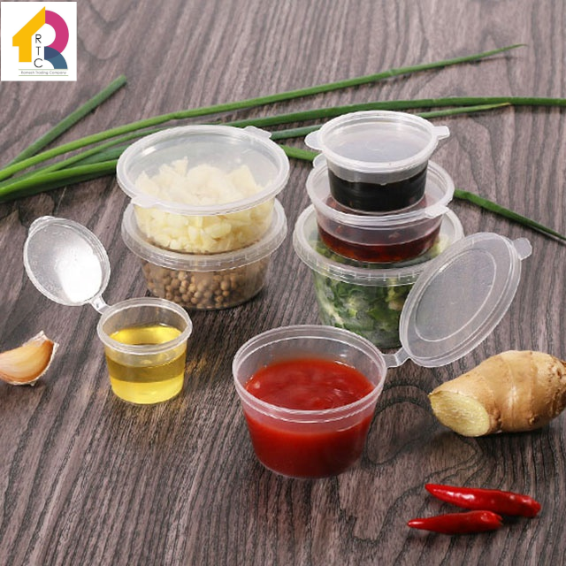 Disposable Transparent Plastic Hinged Dip Box, For Hotels, Size: 50ml