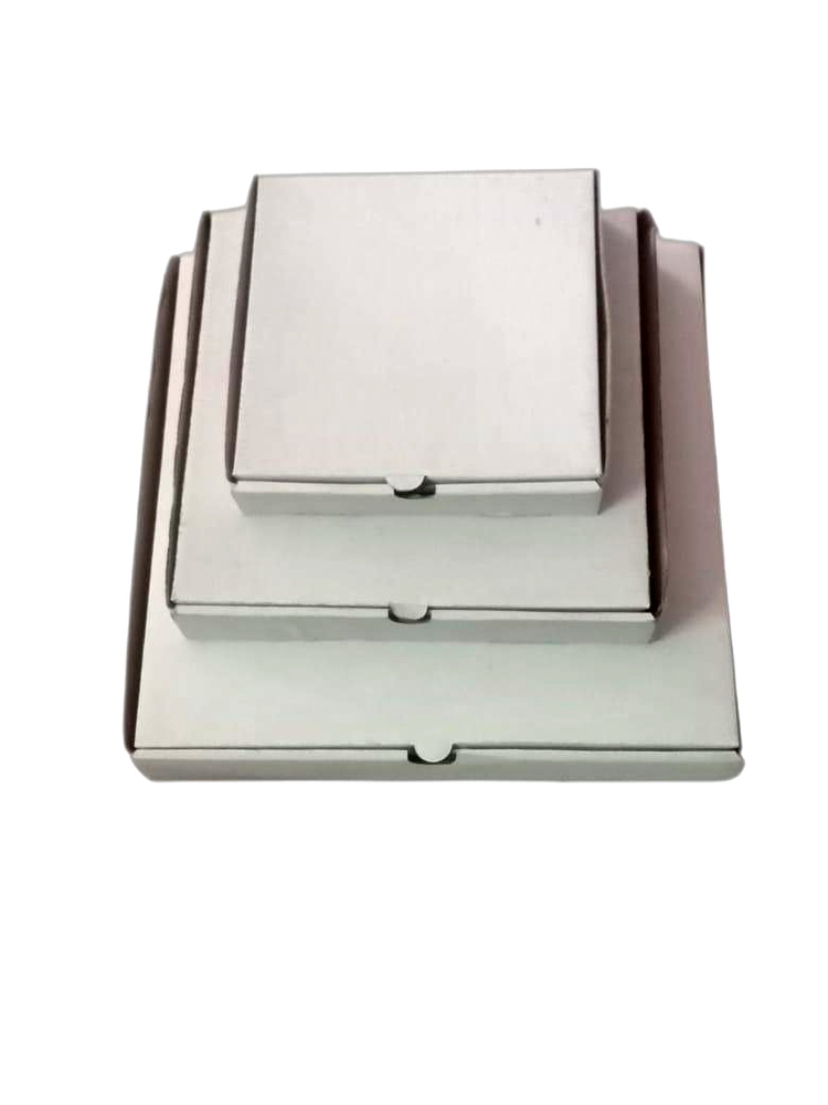 White Food Parcel Corrugated Box, Lunch Box