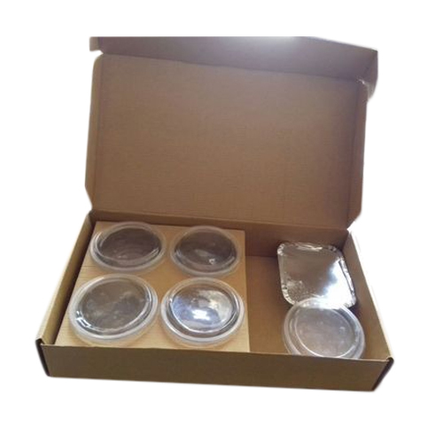 Brown Corrugated Lunch Box