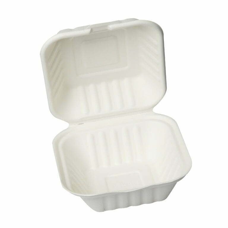 450 Ml Ecoware Sugarcane Baggase Burger Box