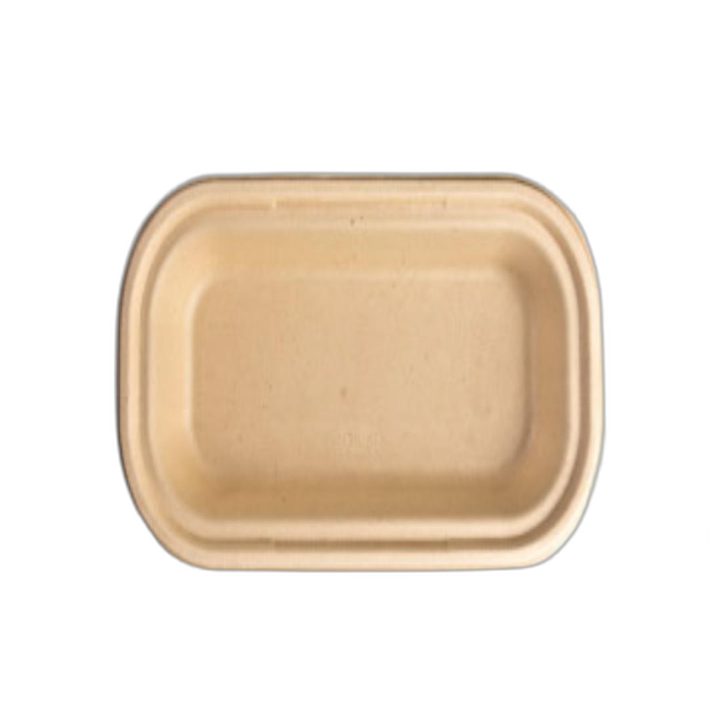 Natural Bagasse round container 500 ml eco friendly