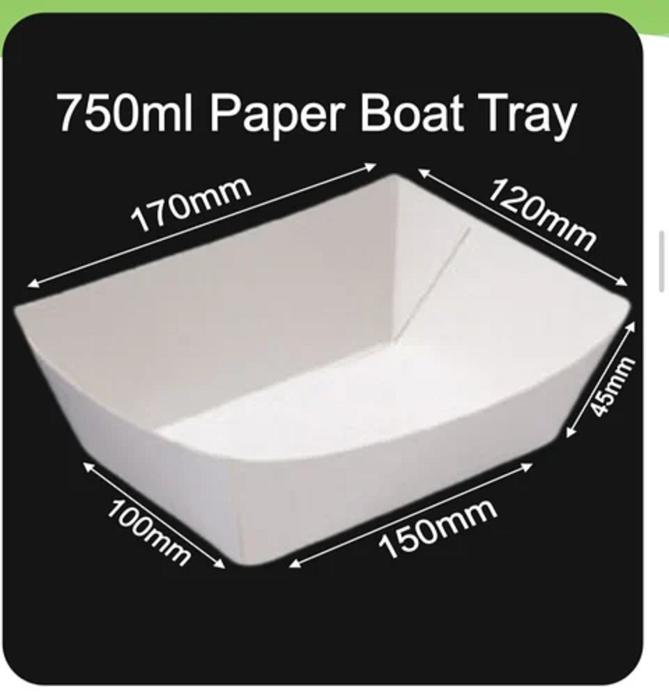 Disposable Paper Boat Tray
