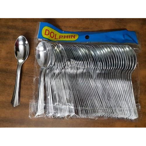 ME Plastic Silver Coated Spoons