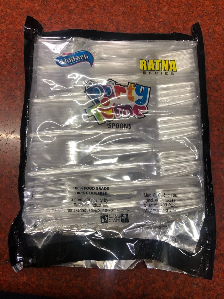 100 Pkt*6 Bag=600 Pkt Natural plastic fork and spoon