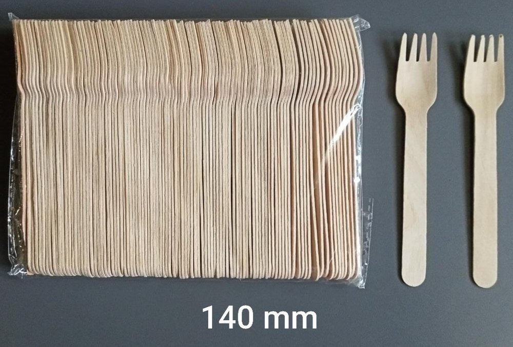 140mm Disposable Wooden Fork