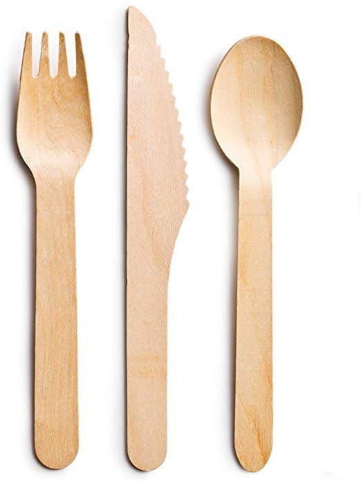 100 Pieces Wooden Ice Cream Spoon, For Utility Dishes