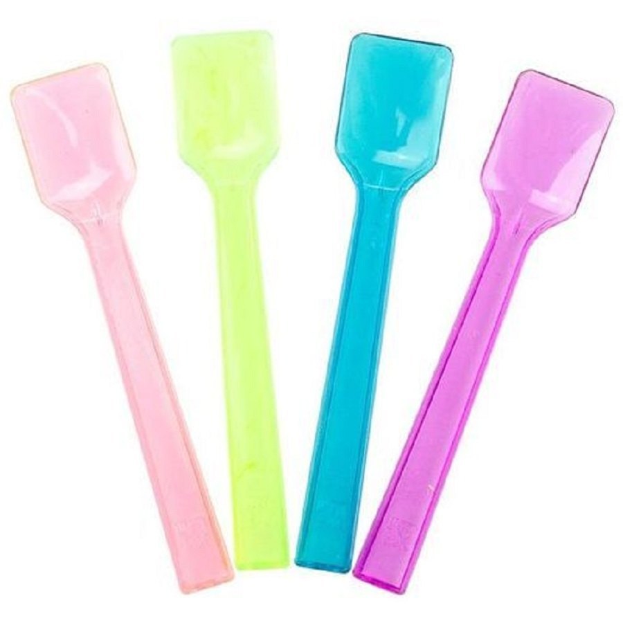 50 Pieces Ice Cream Plastic Spoons