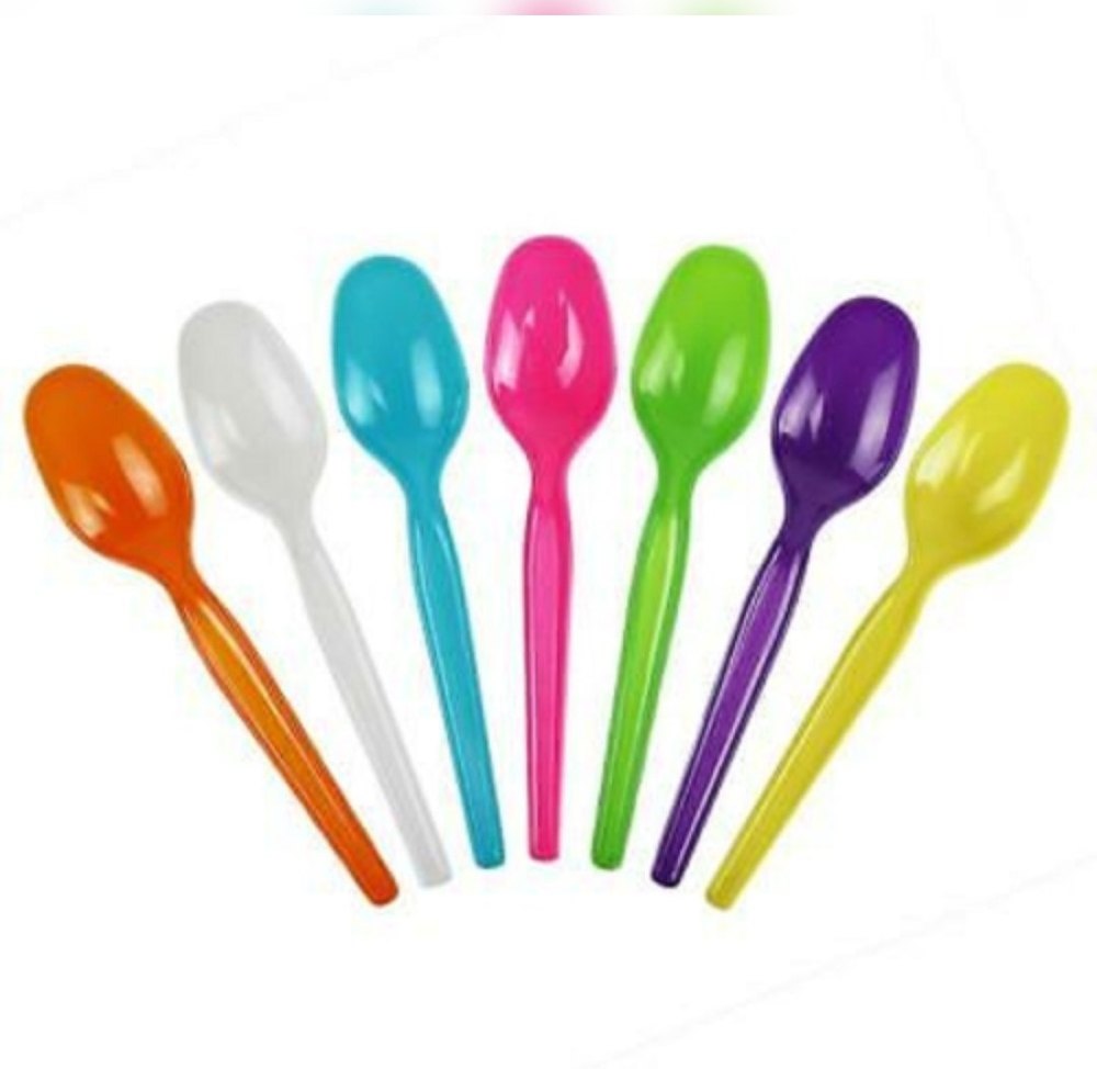50 Plastic Spoons Ice Cream, For Event and Party Supplies, Size: 125