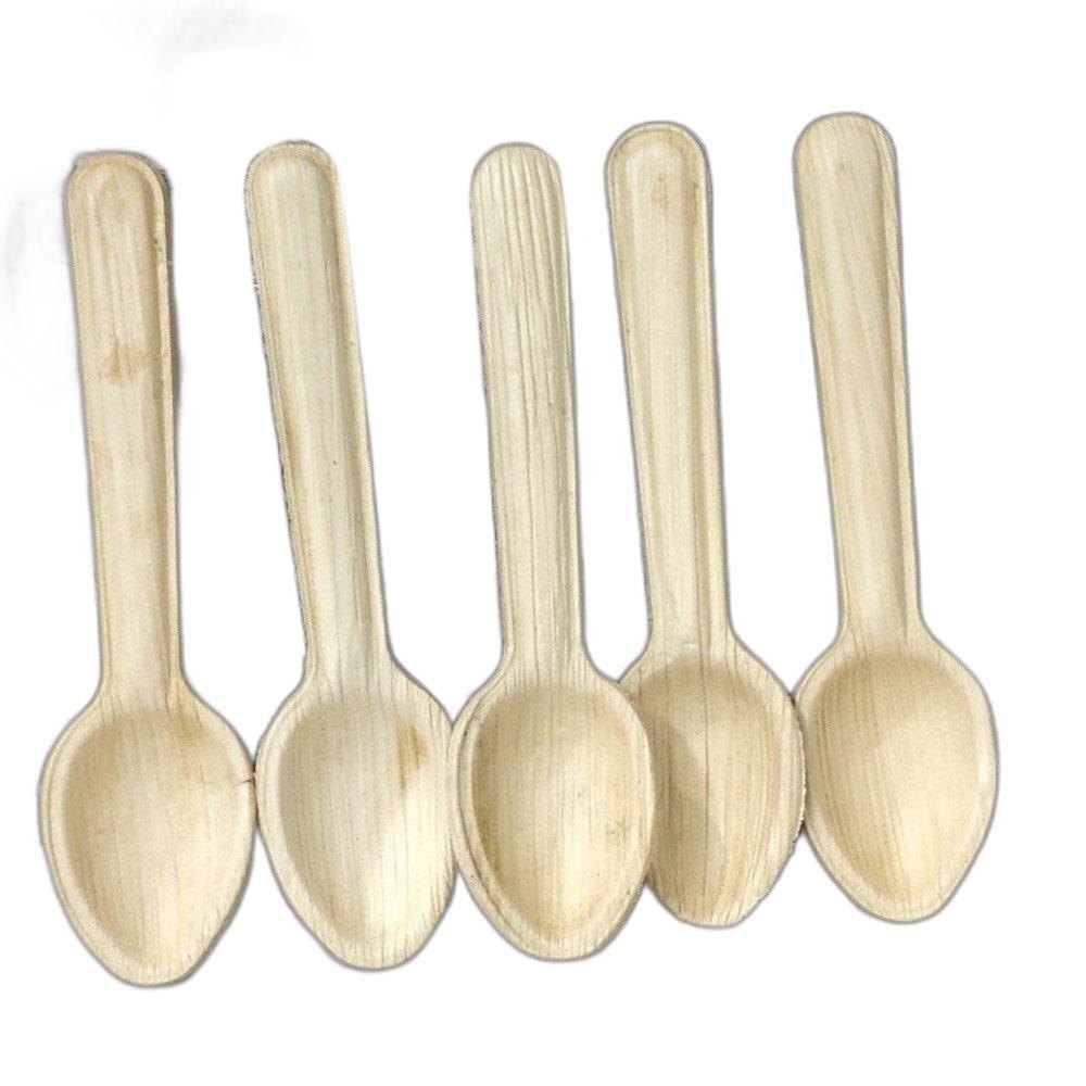 Brown 5.5 Inch Areca Leaf Spoon, For Event and Party Supplies