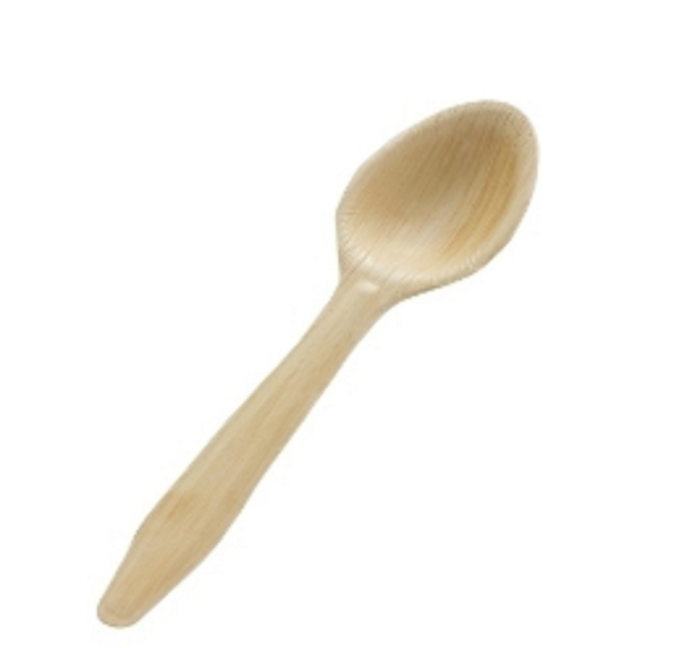 Brown, Cream Areca Leaf And Bagasse Spoons, Fork And Knife, Size: 11-1 (mm)