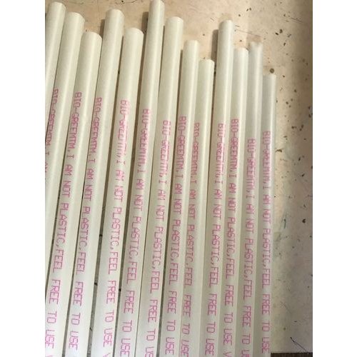 Plain Pla Cornstarch Straw