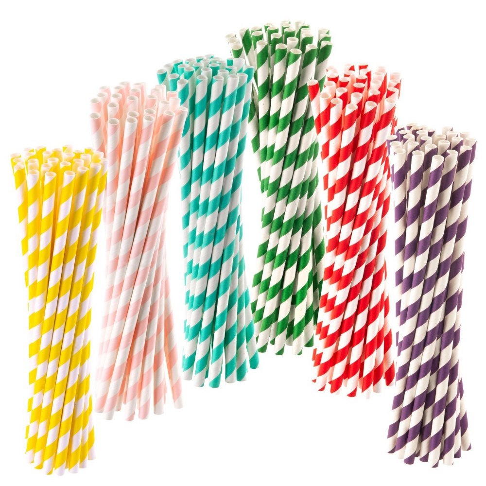 Biopapro Paper Straw For Party, 100 Piece, Size: 6mm-10mm