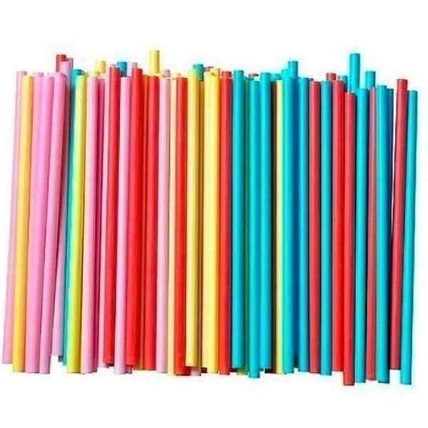 Colored Paper Straw, 50 Piece, Size: 8 Inch