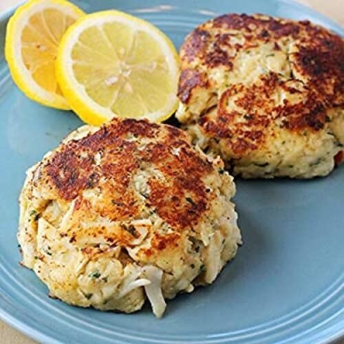 White Cameron\'s Seafood 8 oz. Maryland Jumbo Lump Crab Cakes (12), Packaging Type: Thermocol Box