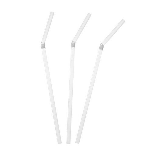 Express Straws Flexible Transparent Plastic Drinking Straw, For Event and Party Supplies, 100 Pieces
