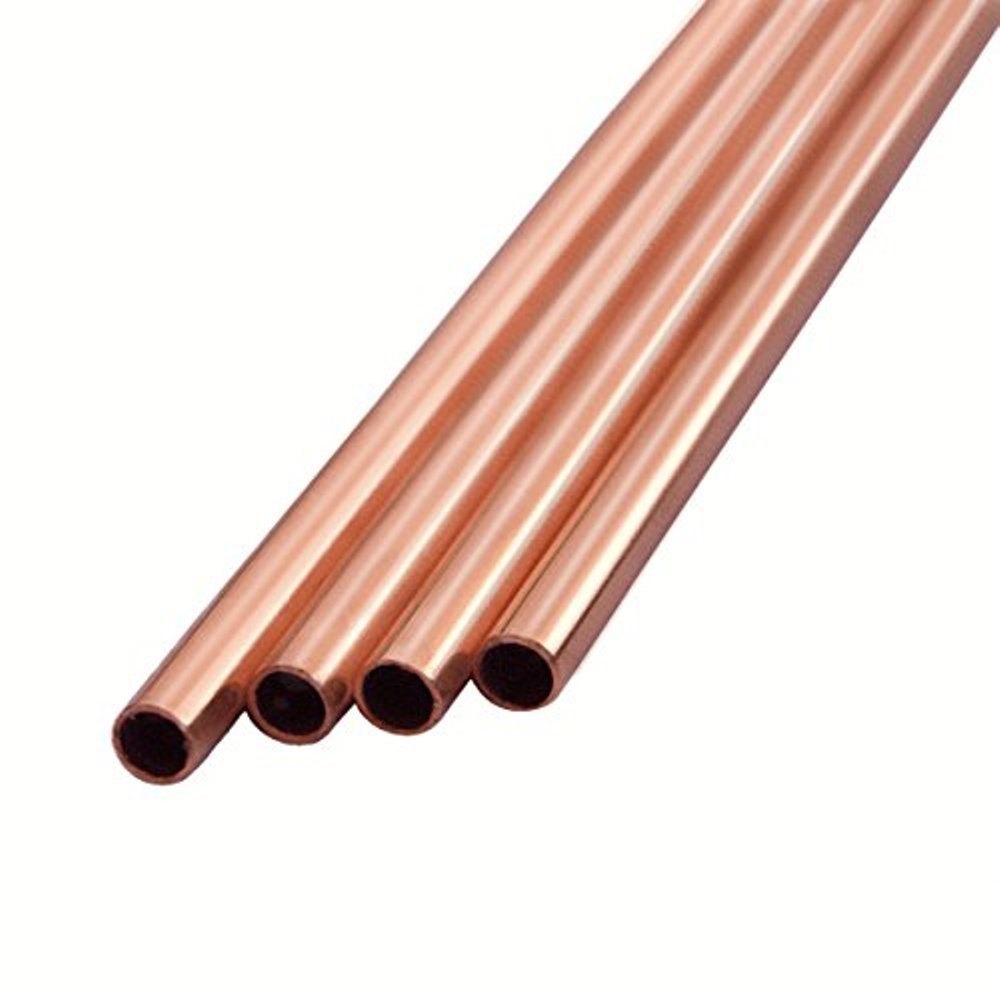 Reddish Brown Copper Straw, Size: 7 Inch