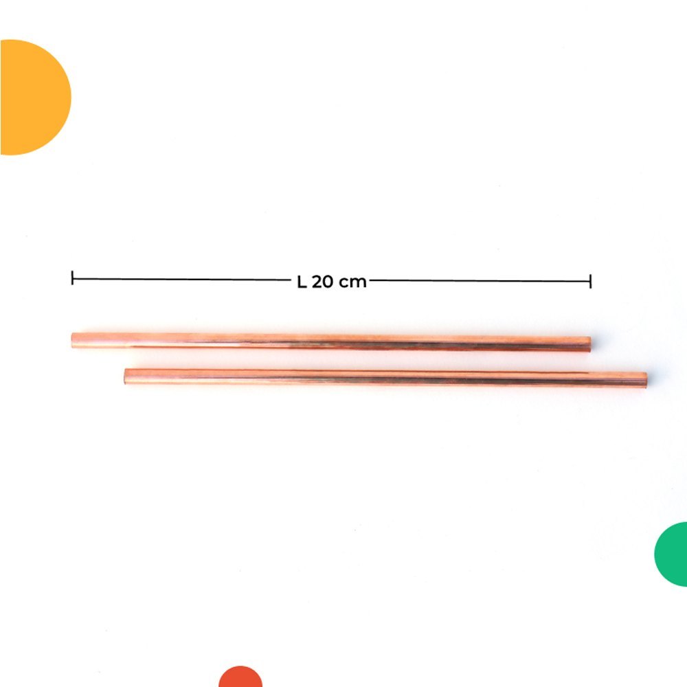 Brand Zero Golden Copper Straight Straw, For Utility Dishes