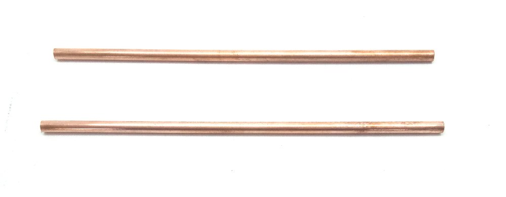Royal Copper Straw Pipe, Size: 18.5 Cms