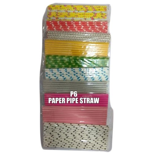 Paper Pipe Straw, 50 Piece