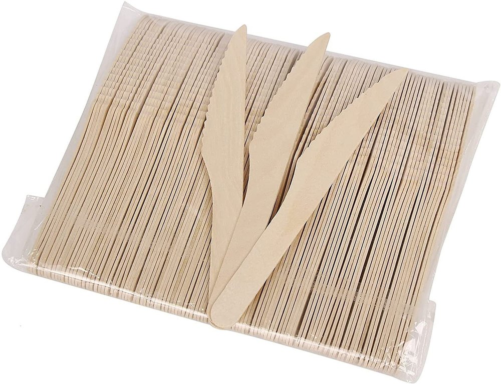 100pcs Wooden Knives For Event and Party Supplies, Size/Dimension: 16.5 cm
