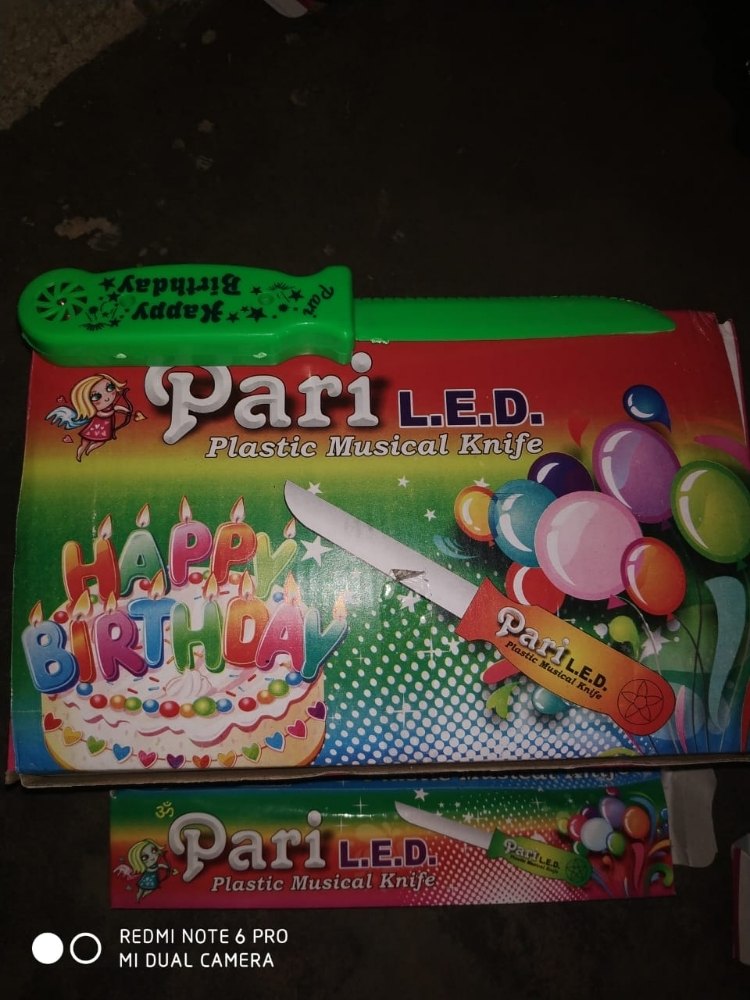 LED Plastic Birthday Musical Knife for Birthday
