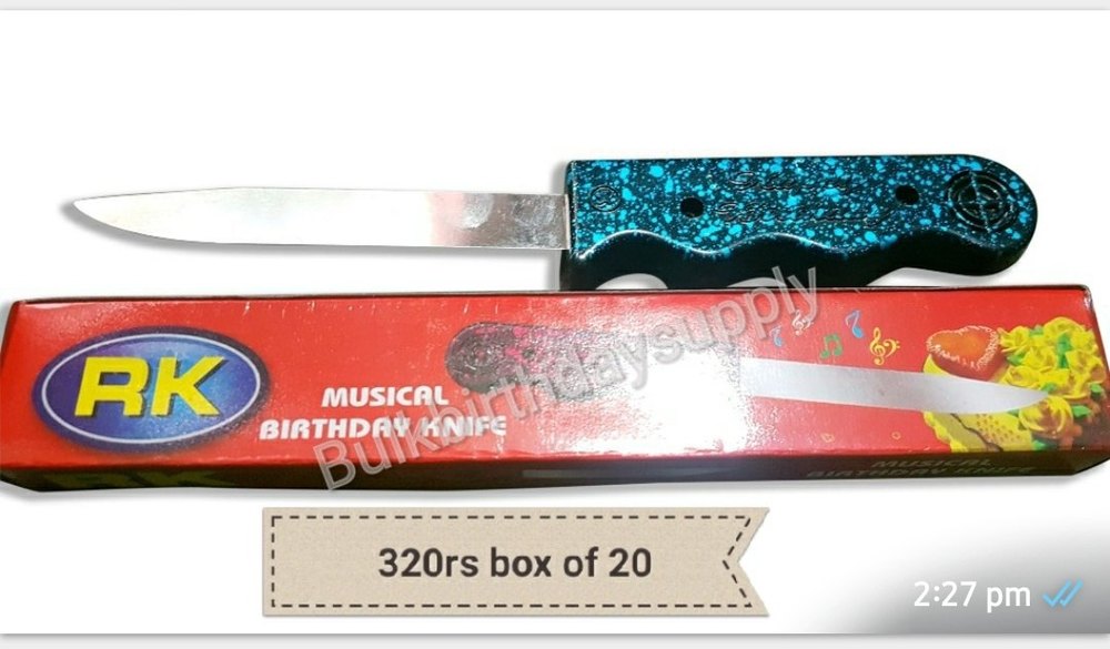 Plastic Birthday Musical Cake Knife