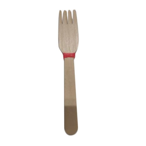 160 Mm Disposable Wooden Fork, For Event and Party Supplies