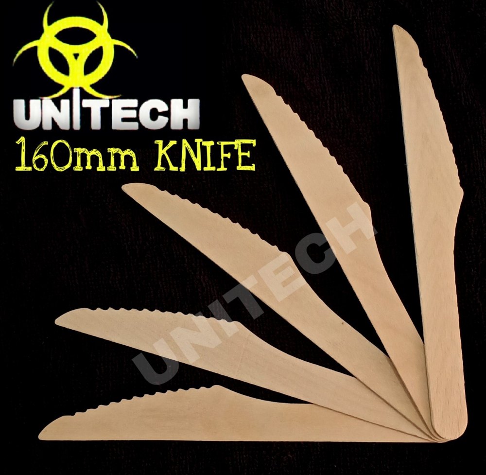 Natural Wood Disposable Wooden Knife, Crtn-10000pc, Size/Dimension: 160mm