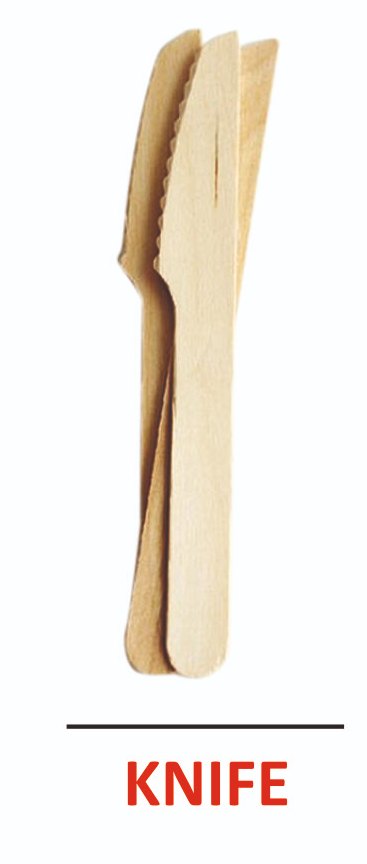 DEEPAK TRADING COMPANY Wooden Cutlery Knife 140 mm, Size: Length Of Knife Is 140mm